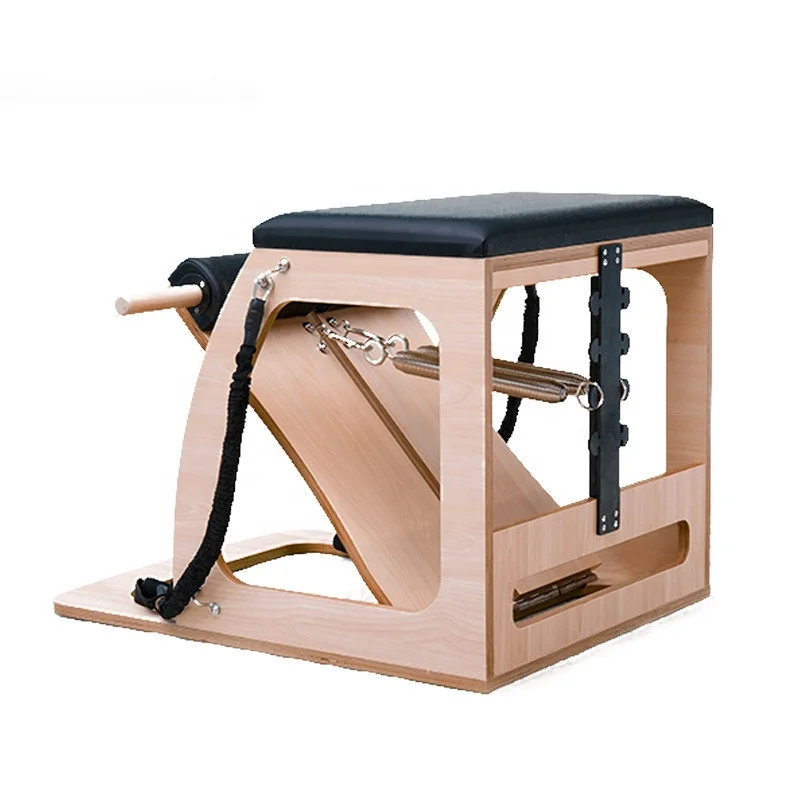 

pilates reformer equipment yoga pilates chair, Wood color