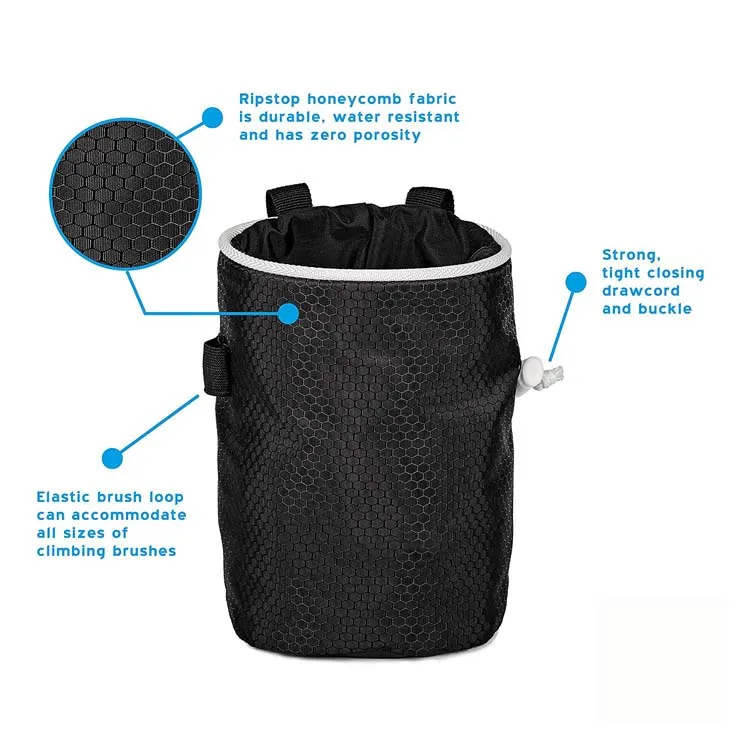 
New Premium Chalk ball Gym Custom Rock Climbing Chalk Bag 