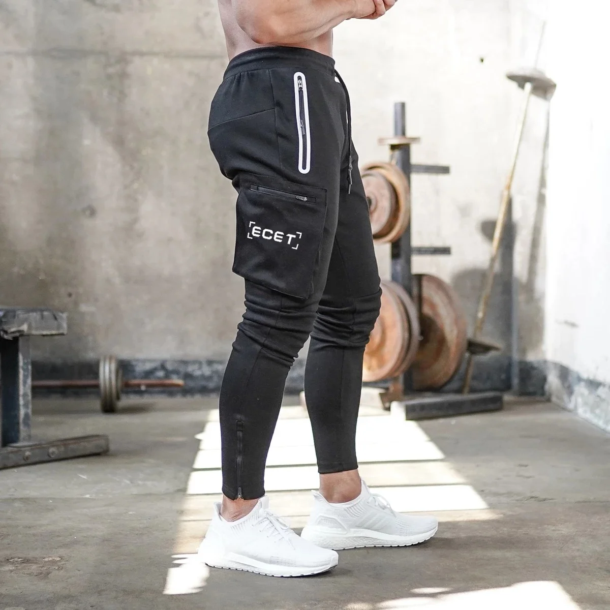 

Custom Joggers Fashion Fitness Elasticity Waist Sport Casual Cargo Sweatpants Men