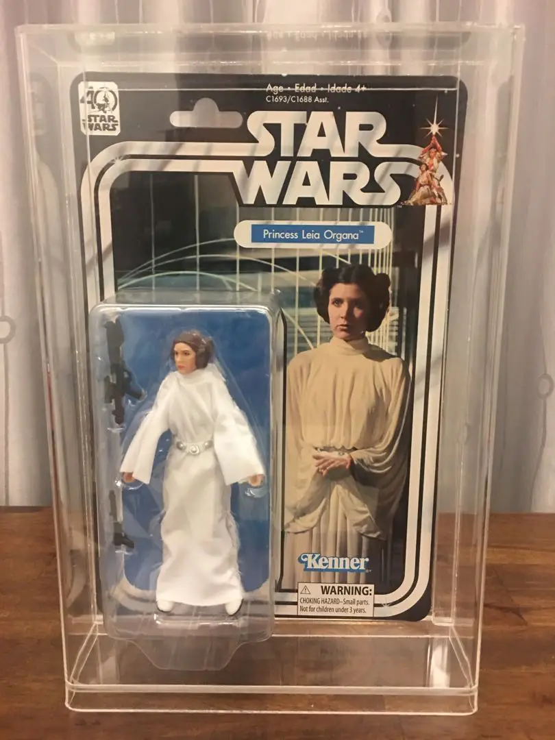 4 Box Protectors For Most STAR WARS 40TH ANNIVERSARY Figures Clear Cases 