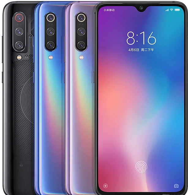 New Arrival original xiaomi mi 9 smart phone 6.39 inches Android 9.0 6+128/8+128GB Fingerprint Octa-core MOBILE