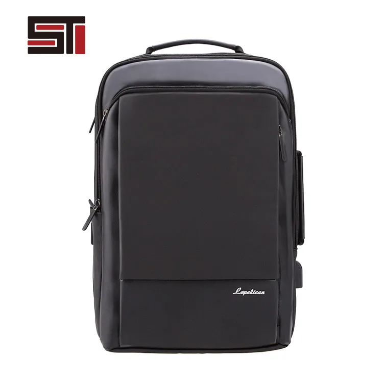 

China manufacturer smart black anti theft bag backpack waterproof customizable notebook rucksack men custom logo laptop backpack