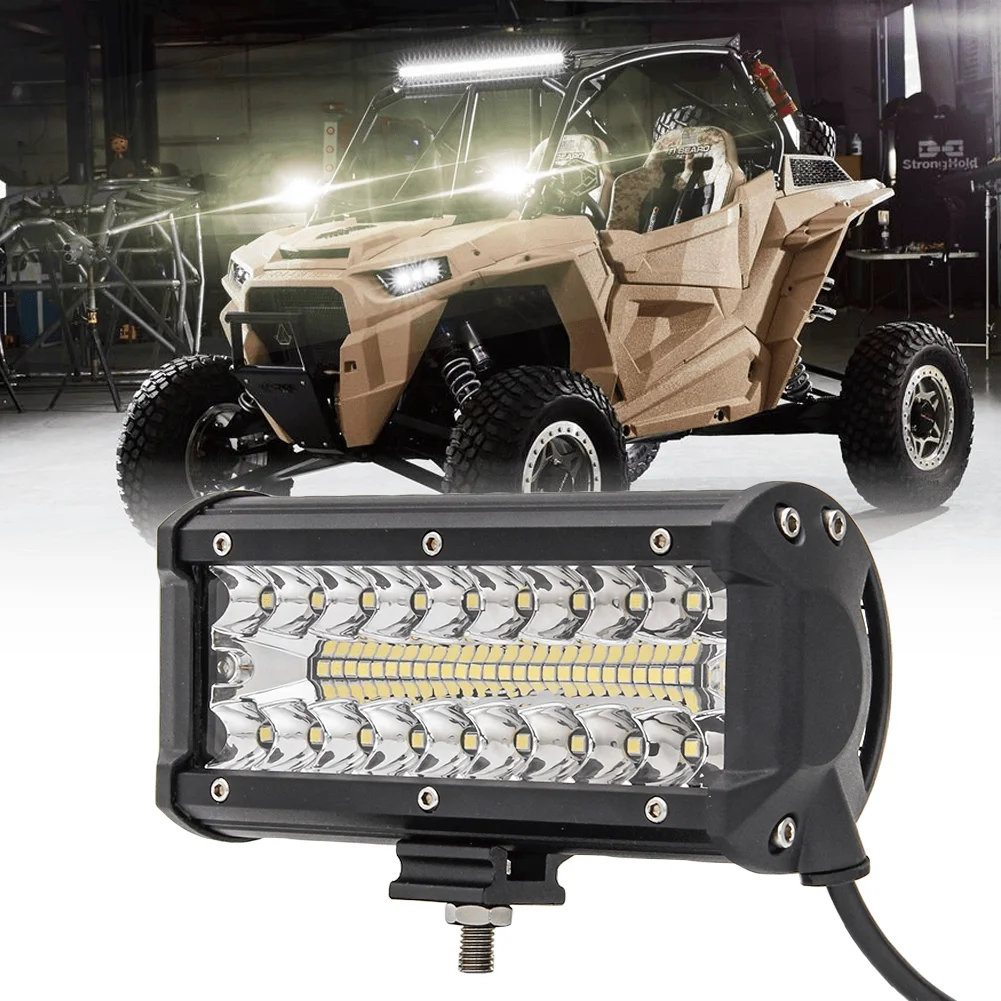 Super Bright 138W Auto Parts Led Work Light Bar Mixed Light 7 Inch LED Work Light Bar