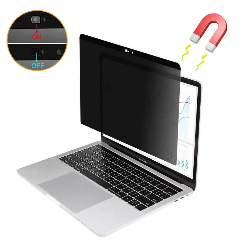 

For Apple Laptop Removable Magnetic Anti-Spy Peeping Privacy Film Screen Protector for Macbook