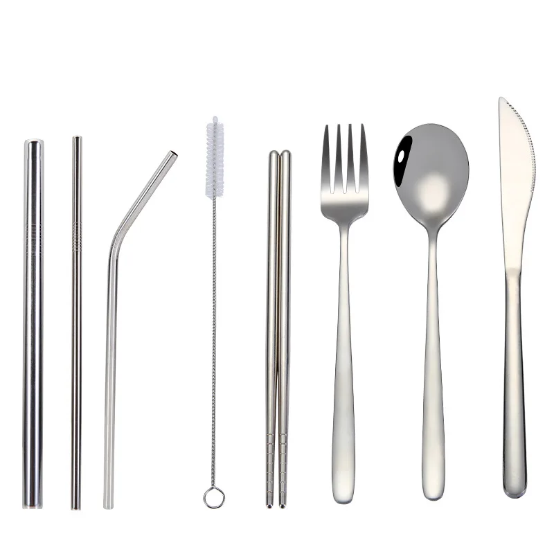 

Gold Plated Portable Stainless Steel Flatware Sets Cutlery With Storage Case Spoon Set, Silver,gold,rose gold,rainbow,black