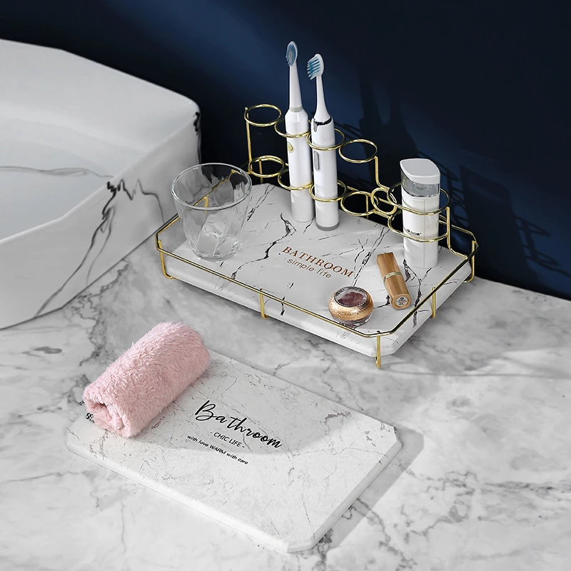 

Bathroom Corner Shelf, Diatomite Holder Rack with Diatom Mud Storage Tray, Water Absorbent Holder Stand for Bathroom Kitchen