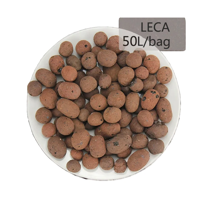 

50L/Bag Standard Size 4-8 mm Hydroponic LECA Clay Ball, Red,yellow,