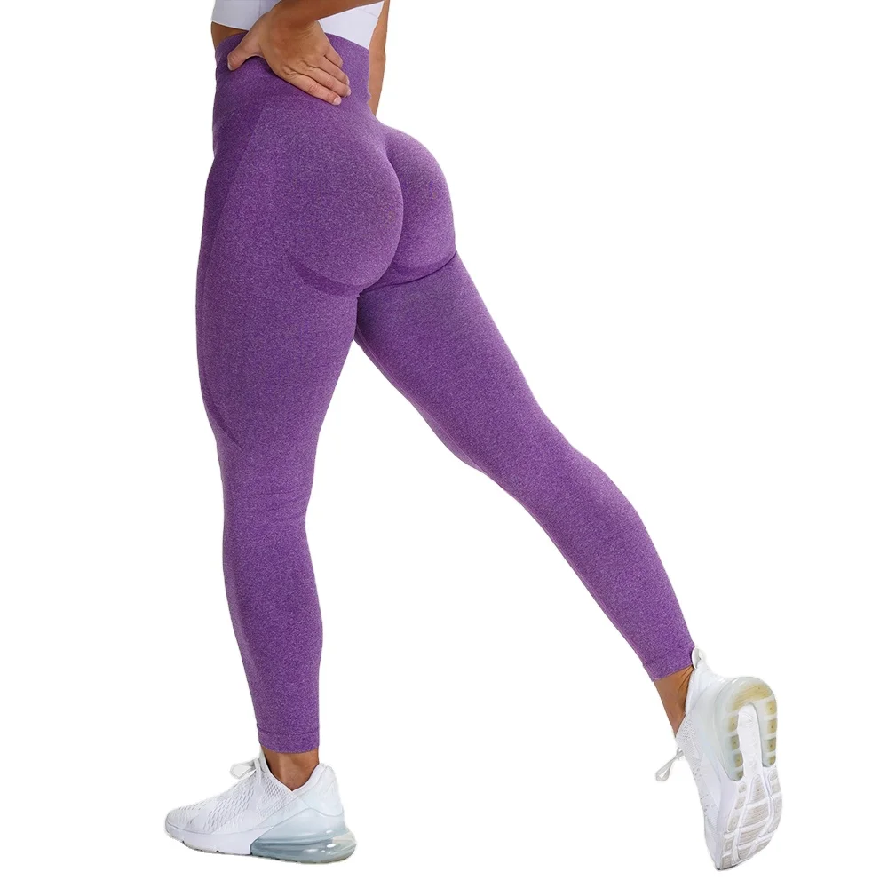 

ZC2818 women seamless squat proof scrunch butt lift compression yoga leggings high waist gym fitness workout tights