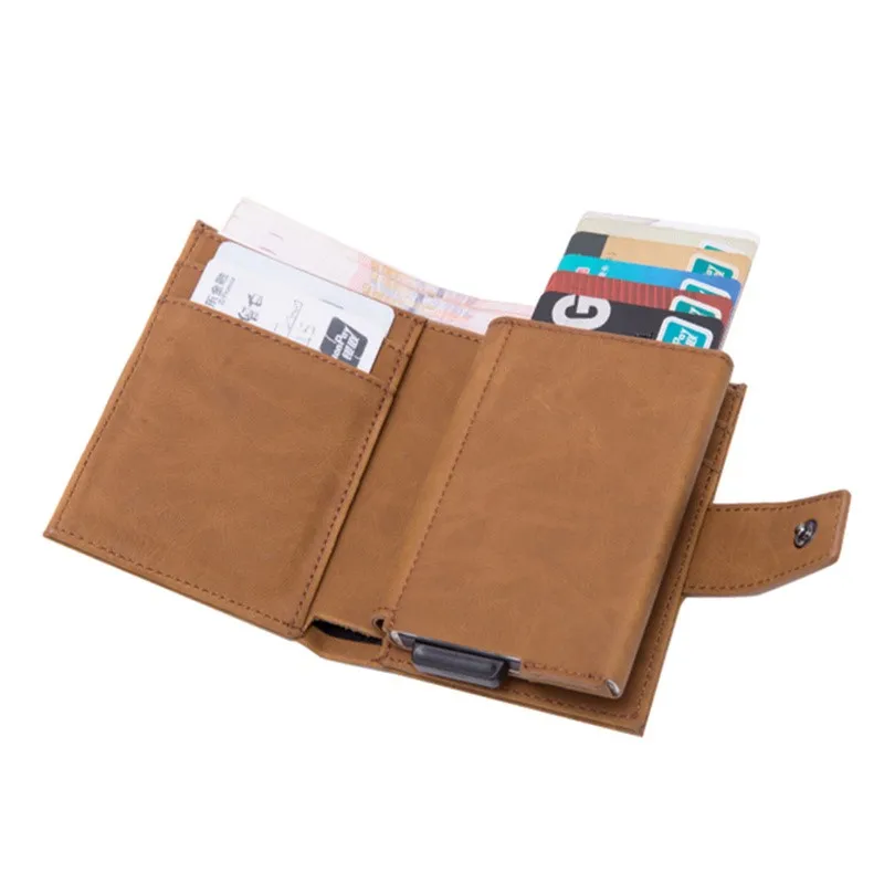 

New Style RFID Card Holder And Minimalist Wallet Metal Men Women Box Aluminium Blocking Holder for Cards