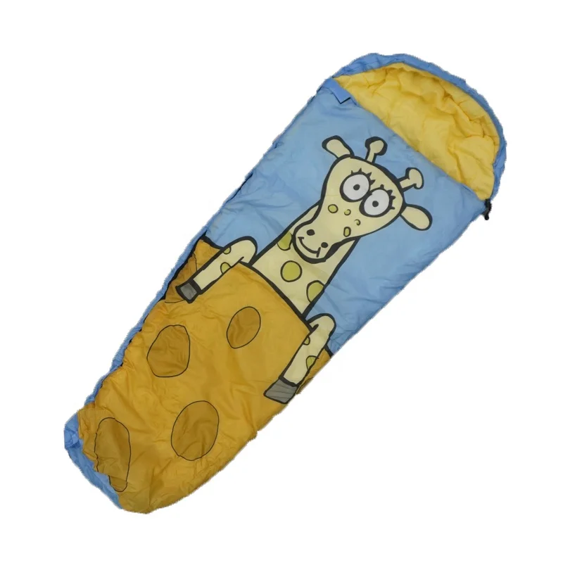 

Easy Storage Pattern printing Cute Giraffe Kid Sleeping Bag For Outdoor Camping Traveling