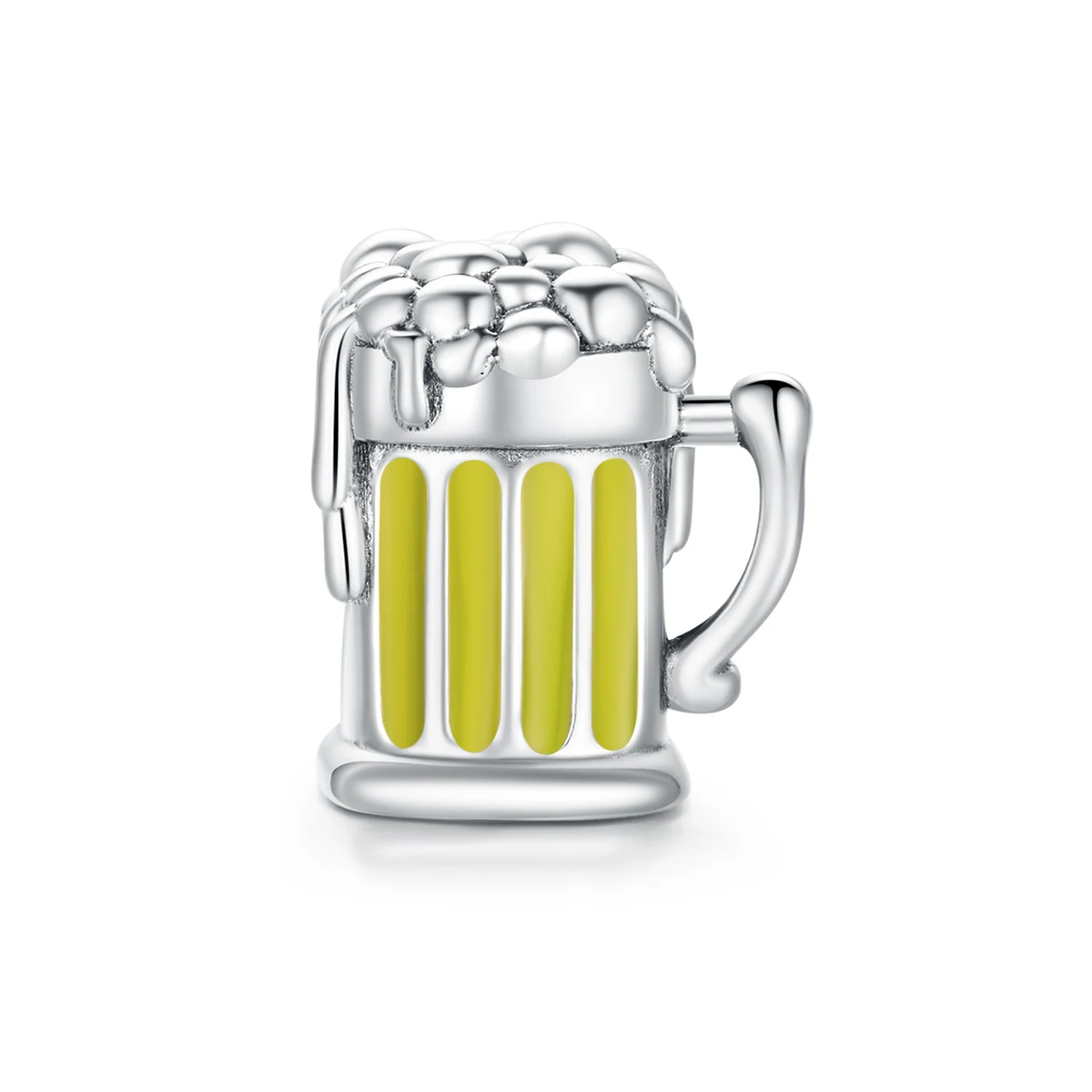 

New Trendy Beer Cup 925 Silver Charm For DIY Bracelet Making