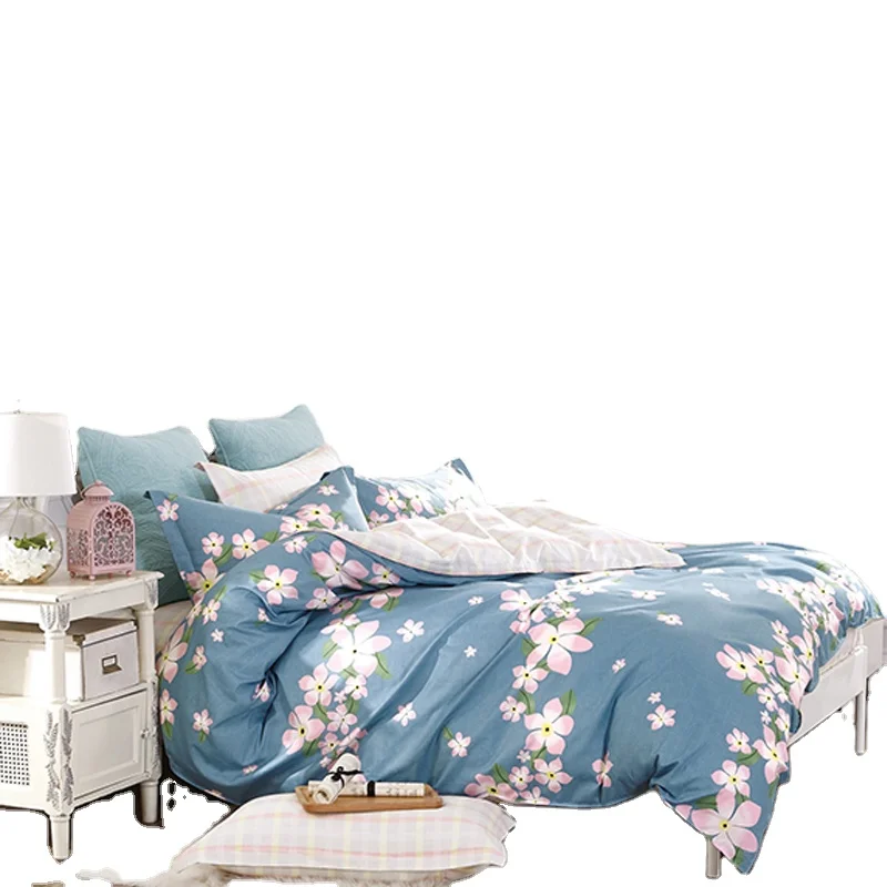 New Design Liquidation Quality Bed Sheet Christmas Digital Print