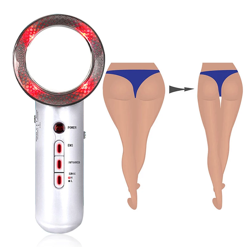 

New device 3 in 1 EMS Infrared Ultrasonic Body Massager Fat Burning Slimming Machine