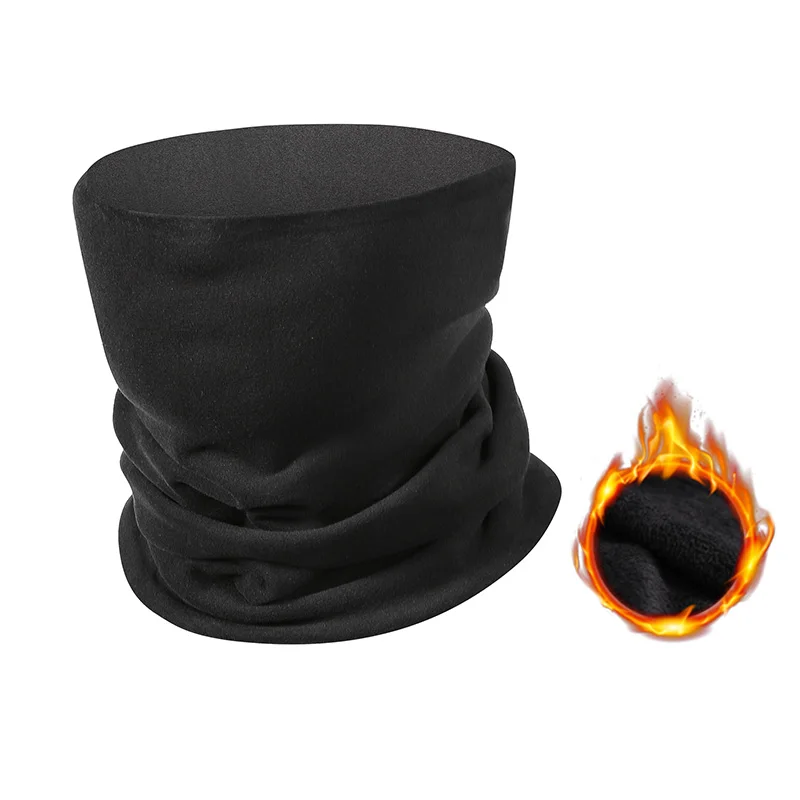 ZRCE New Wholesale Thickness Outdoor Windproof Reversible Soft Fleece Sporty Neck Warmer Multi Function Scarf Winter for Men
