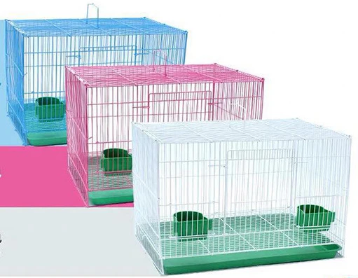 

Large Metal Wire Parrot Bird Cage breeding cages for birds, Blue,pink,green or random colors