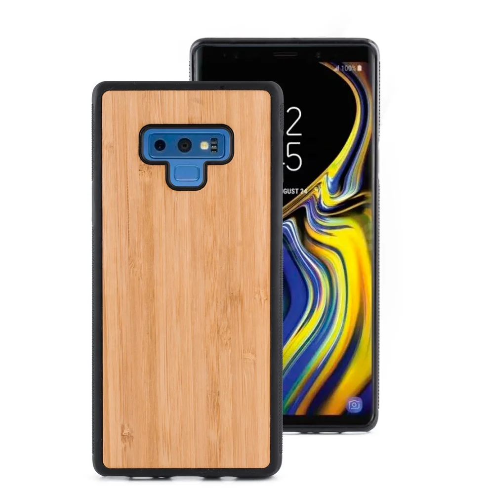 

2019 Bamboo Wood Phone Case for Samsung galaxy s8 s9 plus Note 8 Note 9 soft case for samsung note 9