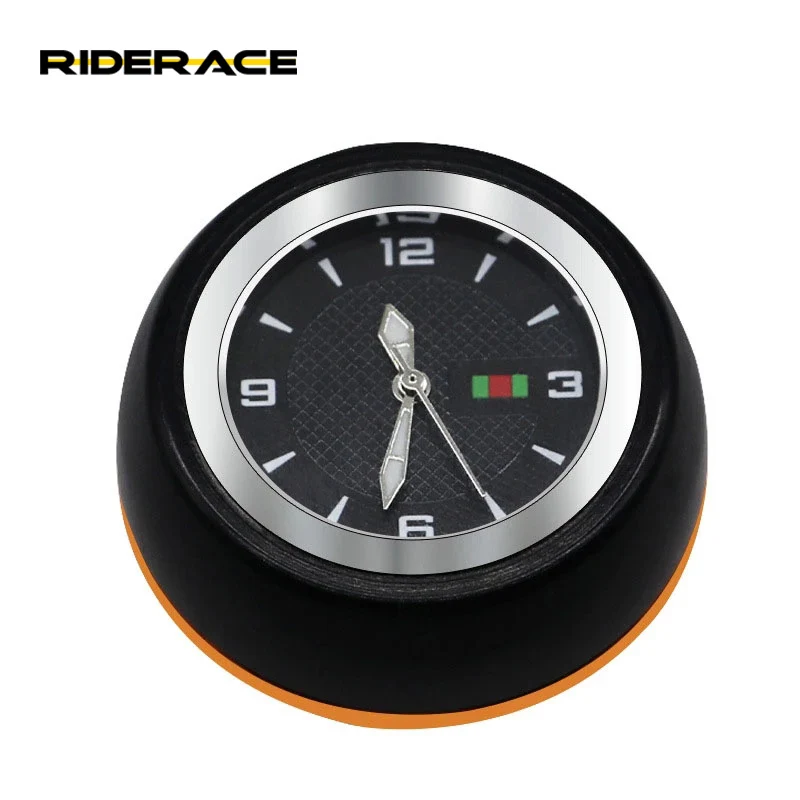 

Bicycle Headset Cover Watch Waterproof Shockproof Quartz Luminous Ride Tem Top Cap Mountain Road Bike Aluminum Alloy Stand Cover, Black/red