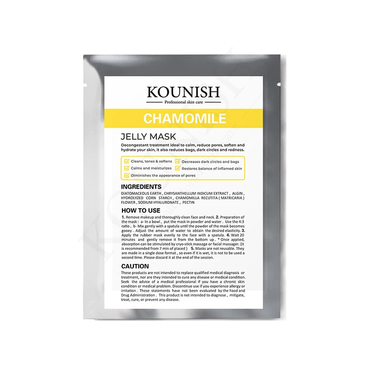 

Beauty Korean Cosmetics Collagen SkinCare Deep Cleaning Whitening Chamomile Jelly Mask Powder, White