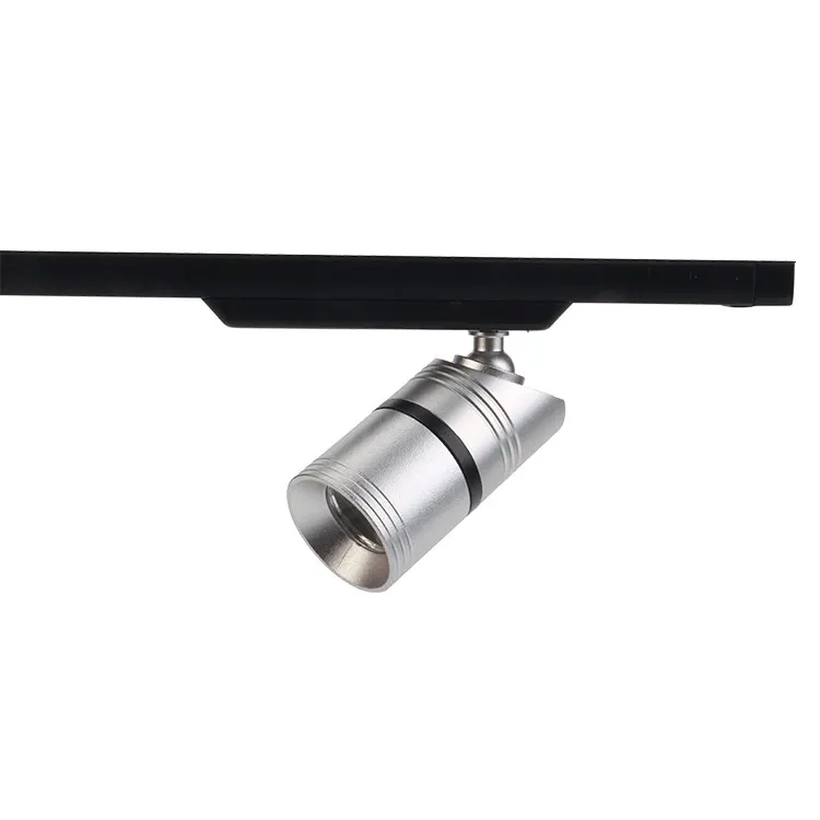 New design cob 3w aluminum magnetic track rail mini track lamp,jewelry track light