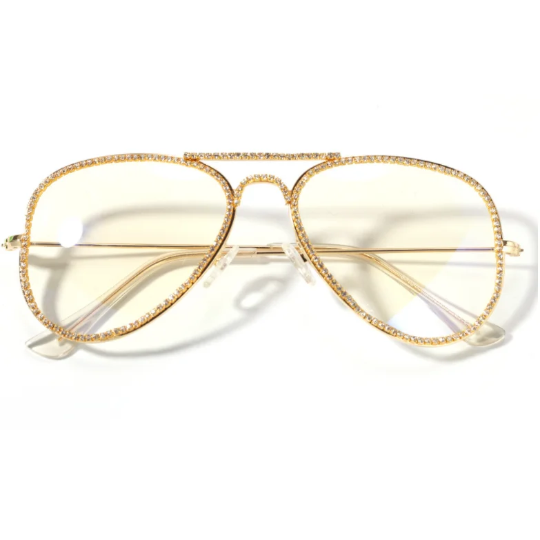 

Good Quality Bling Birthday Gifts Glasses Jewelry Toppic Fashion Accessories Men's And Women's Glasses