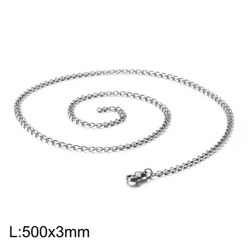 

2021 Qings stainless steel cuban chain necklace