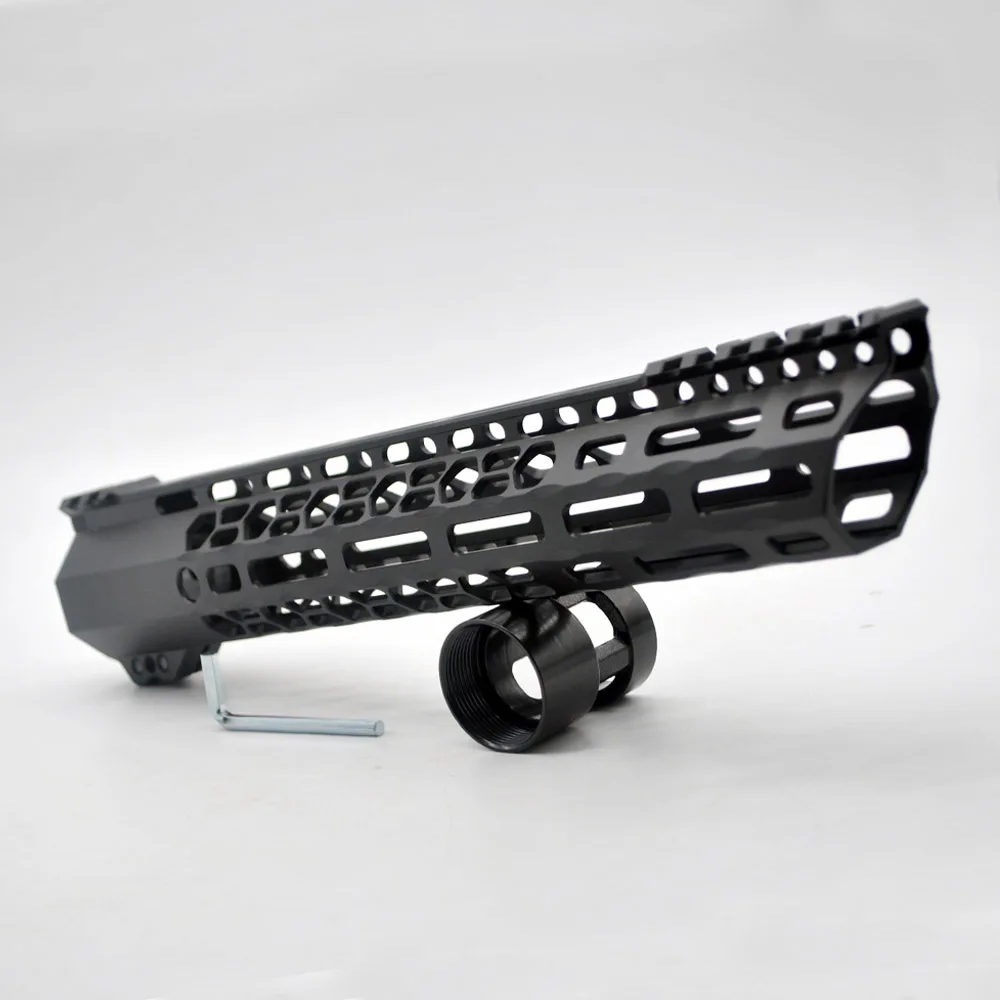 
New Clamp style 12 inches black M-LOK free float AR15 M16 M4 rifle handguard with a curve slant cut nose fit .223/5.56 rifles 