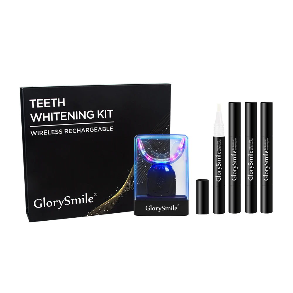 

Custom logo wholesale customized rechargeable new white teeth whitening light kit with private label