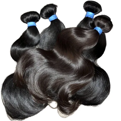 100% Unprocessed Raw Virgin Human Hair Extensions Double Weft Body Wave Bundles No Split Full Thick Hair Weaves Vietnamese Hair