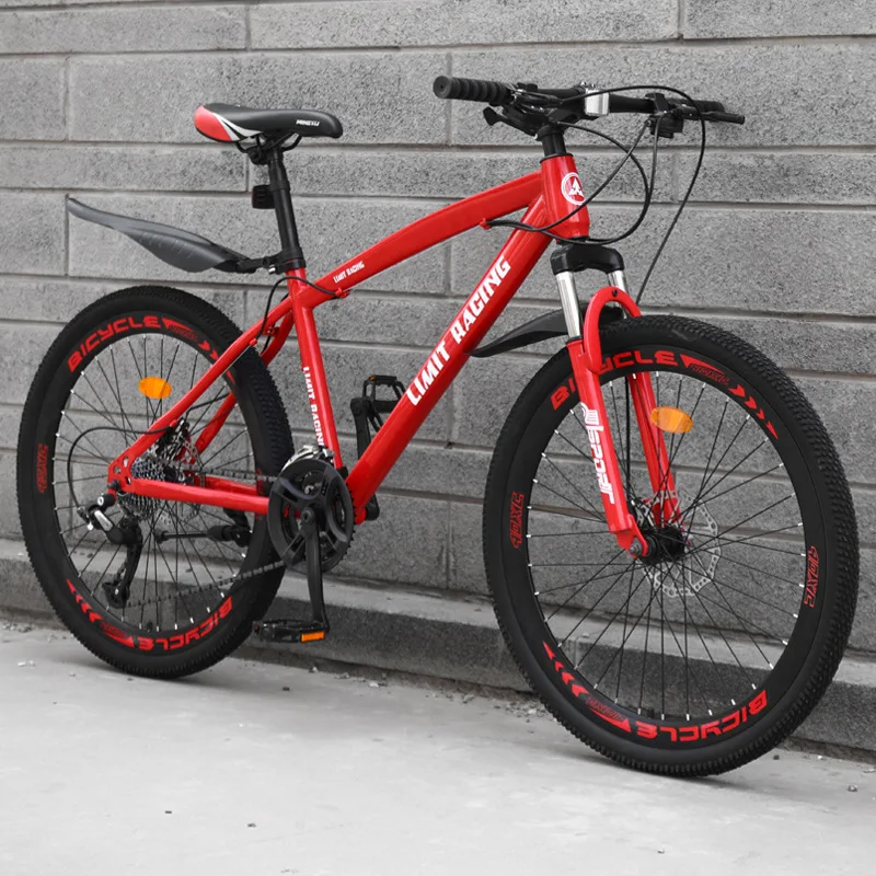 

Adult carbon men Mountain bike steel mountain bike 26 Inch 21/24 27 Variable Speed Shock Absorption mtb Bicycle, Customized color