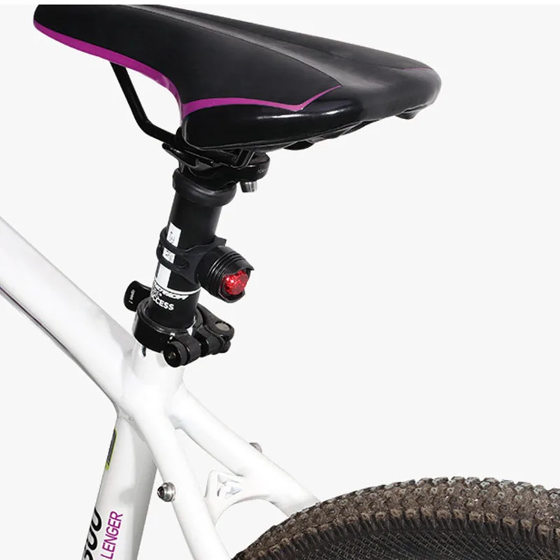 
SHIZIWANGRI Mini Bike Taillight USB Rechargeable Bicycle Rear Lamp White LED MTB Cycling Warning Light 3 Modes Bike Back Light 