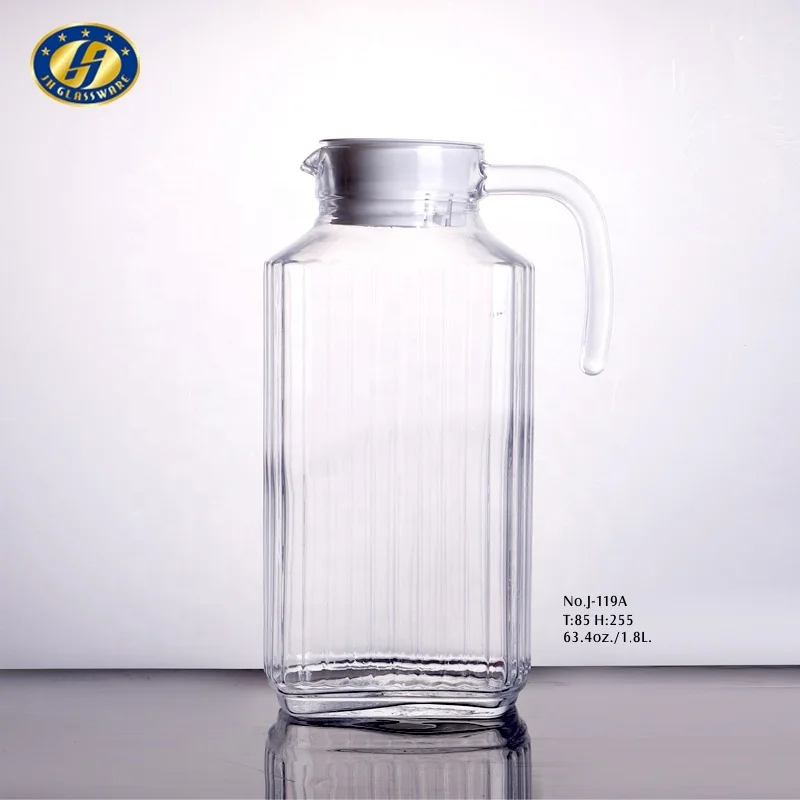 

1.8L Glass Jug Bottle Glass Water Jug Set Clear Glass Water Jug Water Filter Pitcher With Handle