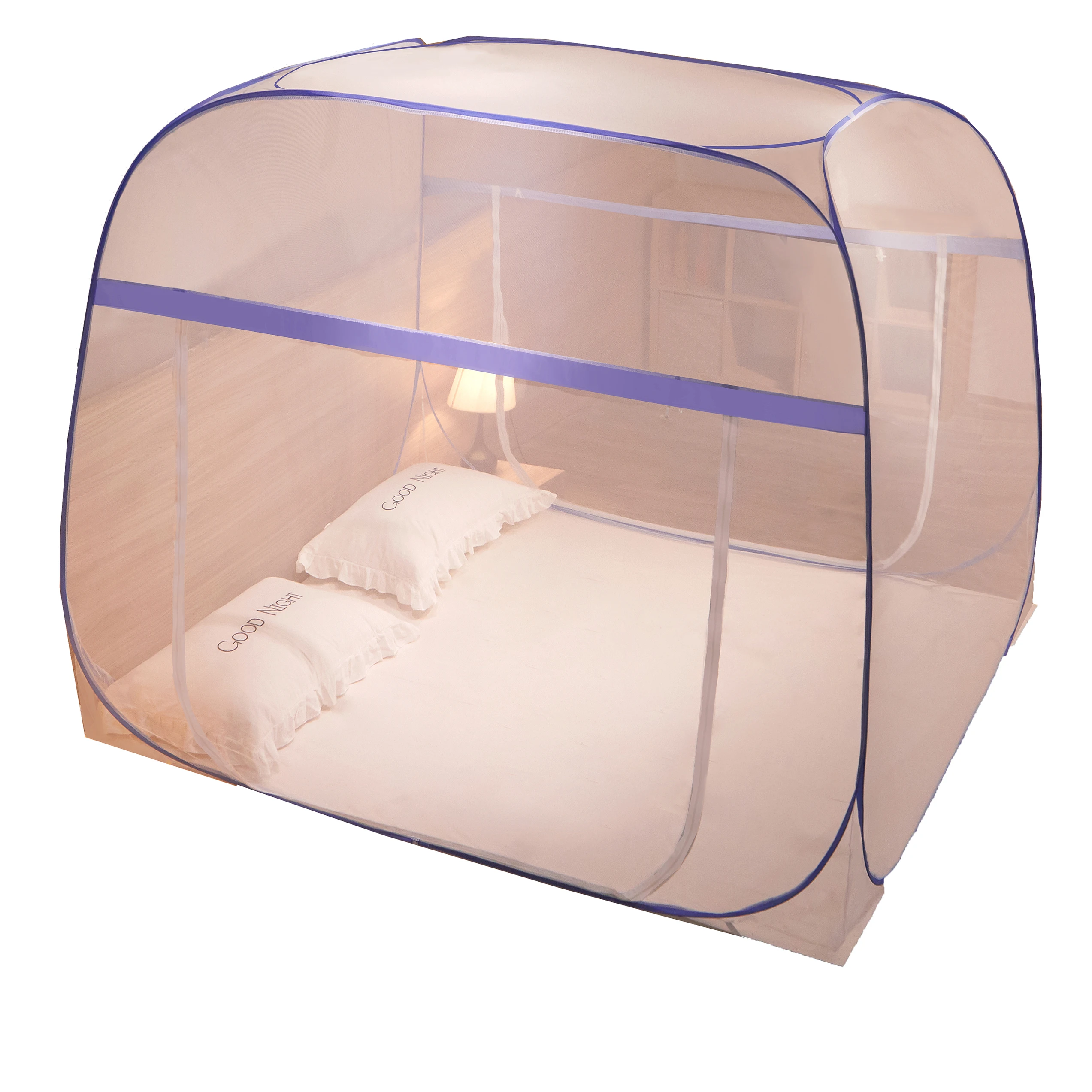 Portable Summer Folding Tightly Net Bed Tent Optimal Mosquito Net Canopy for Home Use for Adults and Children