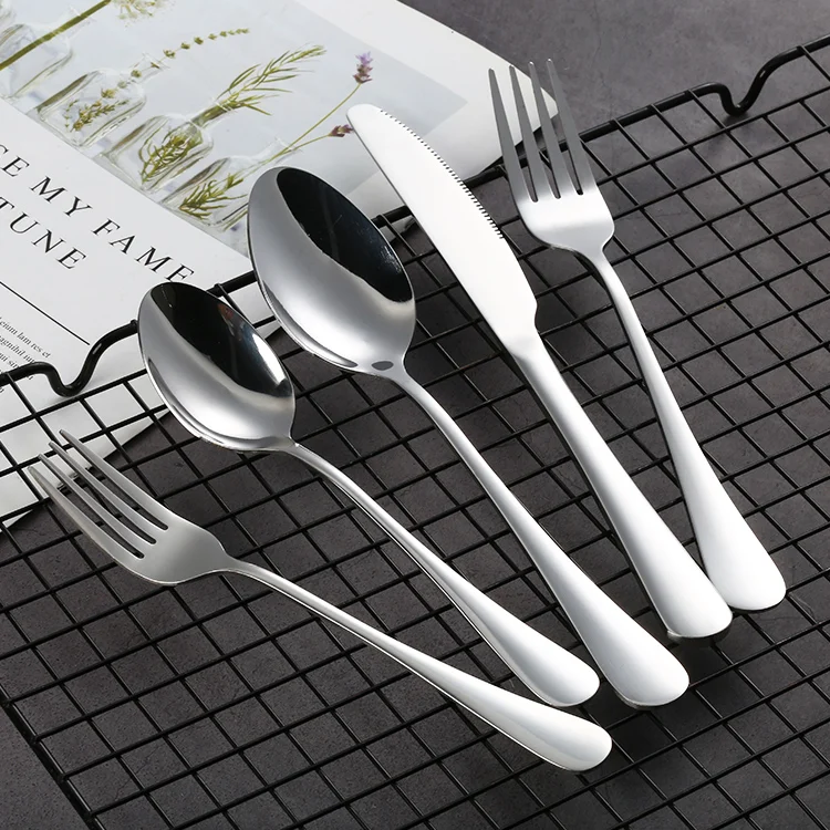 

Wholesale Best Price Silver Gold Quality Wedding 24pcs Flatware Sets Stainless Steel Cutlery Set With Gift Box