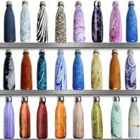 

17oz Outdoors Travel Narrow Mouth Double Walls Vacuum Insulated Cola Shape Stainless Steel Water Bottles