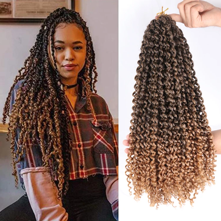 

Free Sample Private Label 18" 1B/27 Synthetic Wholesale Long Ghana Water Wave Crochet Passion Twist Braid Hair, #1b #t27 #t30 #tbug #t1b/30/27 #t1b/27/613