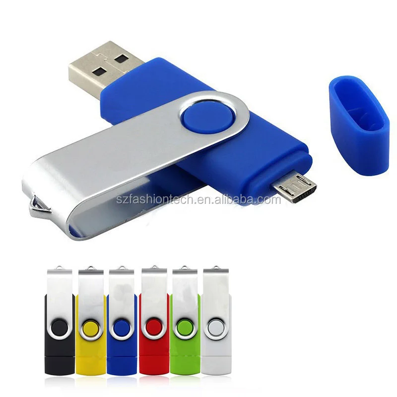 Custom Logo Swivel 64gb 16GB 32GB 8gb 4gb Otg Usb Dual Flash Drive For Android Smartphone Pendrive - ANKUX.COM
