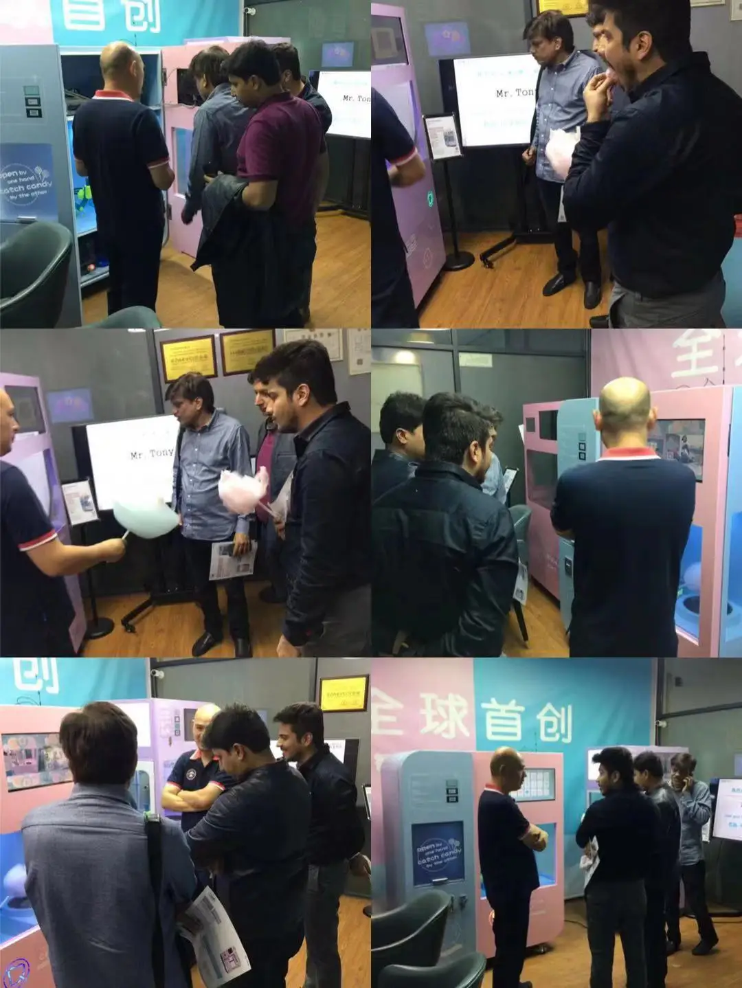 Magic Candy Intelligent Candy Flower Floss Vending Making Machine/Automatic Cotton Candy Machine with Super Touch Advertising