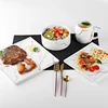 Amazon Top Sell Hotel Use Gold Decal Tableware Marble, 2019 Marble White Crockery Tableware Set&