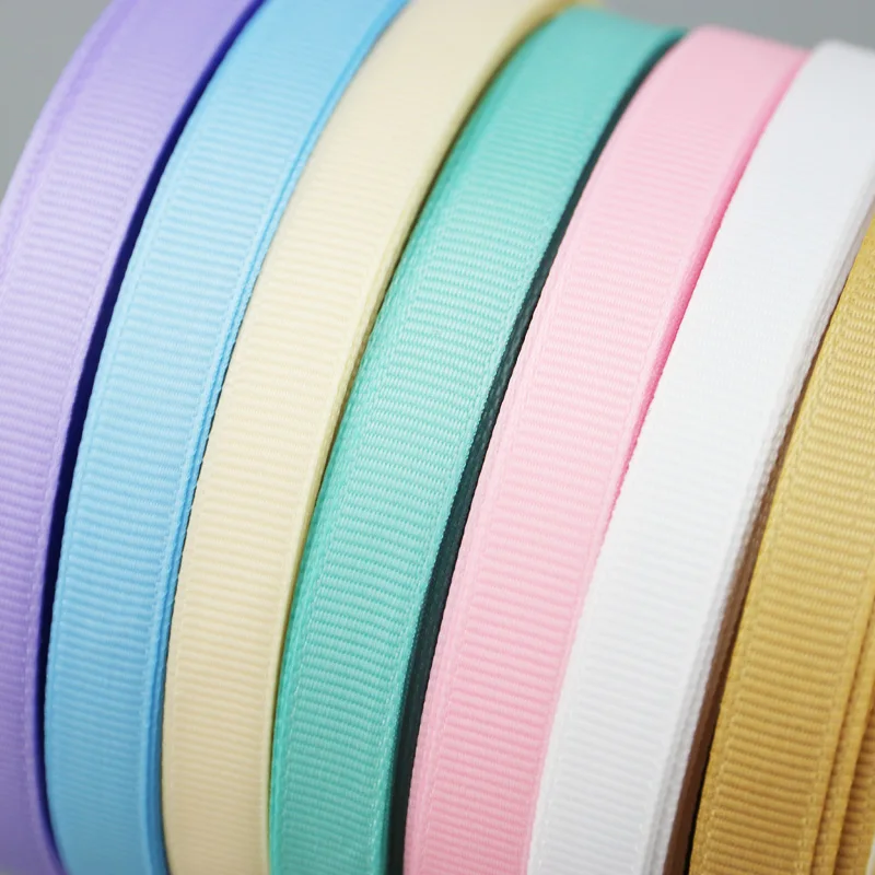 

(25 yards/roll) 10mm Grosgrain Ribbon Wholesale gift wrap decoration ribbons lace fabric