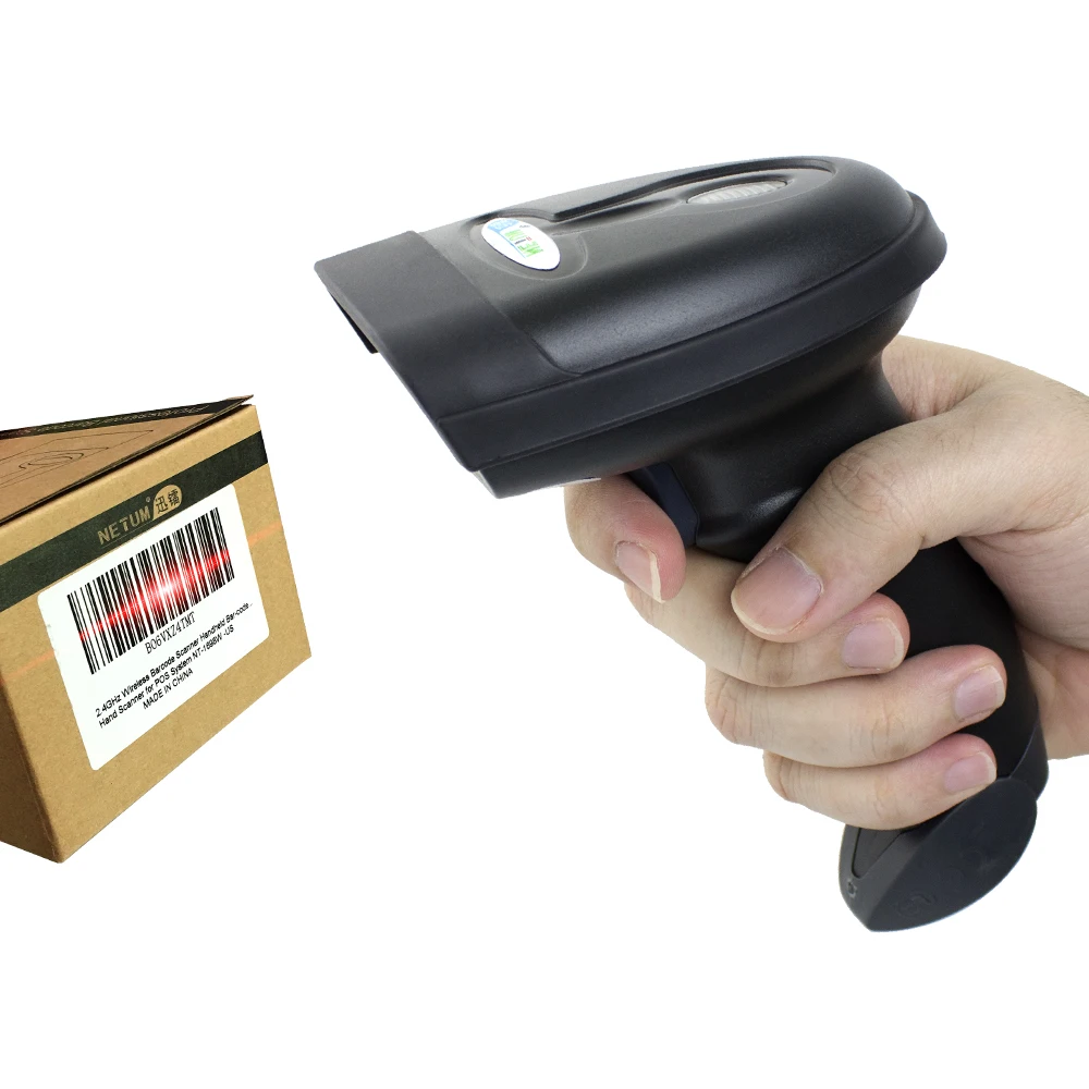 NETUM 3 in 1 Barcode Scanner Connect Smart Phone Tablet PC CCD Bar Code Reader Work with Windows MacAndroid iOS