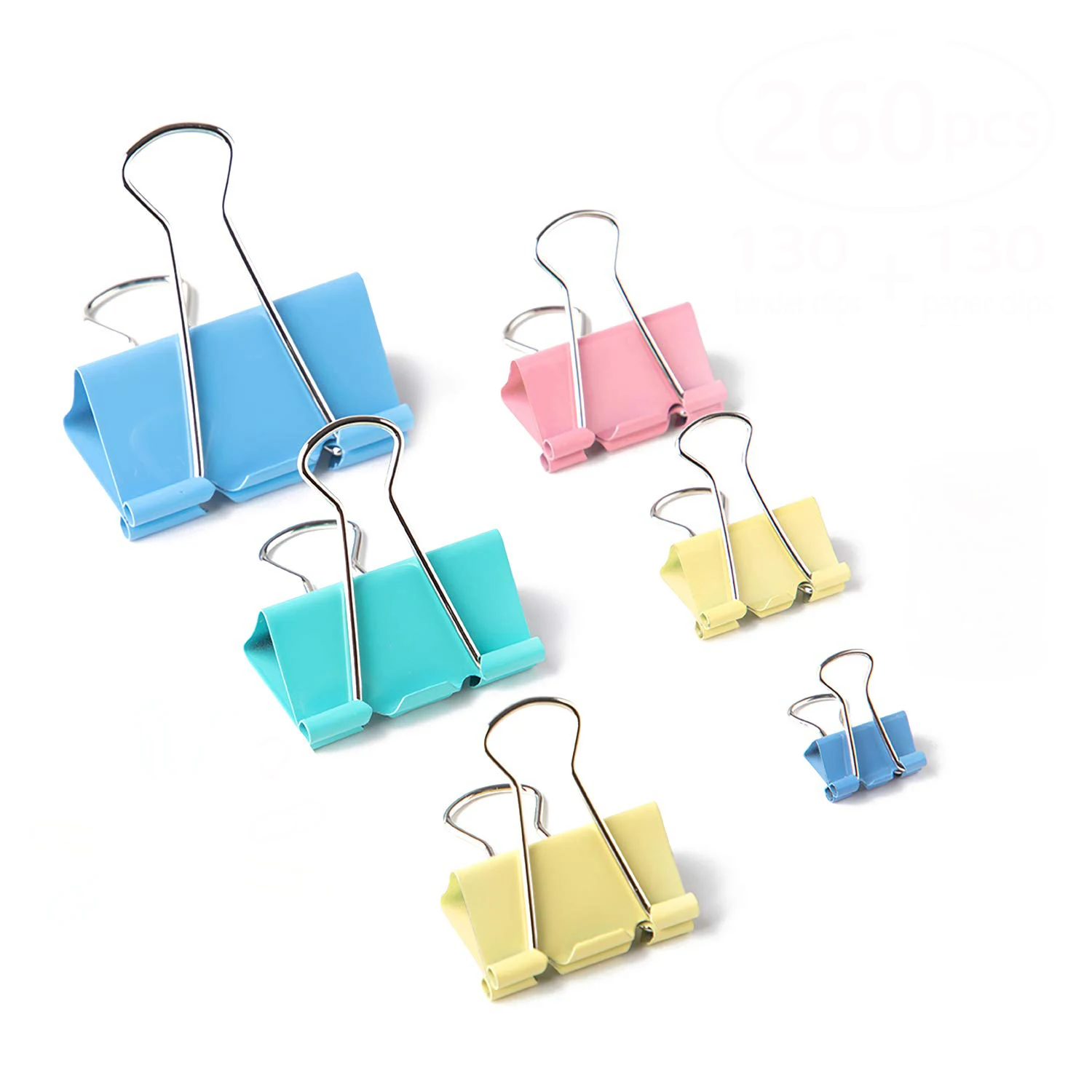 Wideny Home Supply Different Size Binder Clip Powder Coated Metal ...