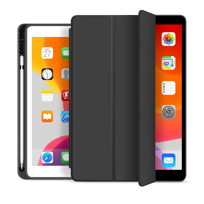 

Microfiber Soft TPU tablet case with pencil Holder for iPad pro/air 10.5 case