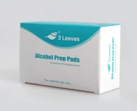 

saturated with 70% isopropyl alcohol perp pads for first aid box