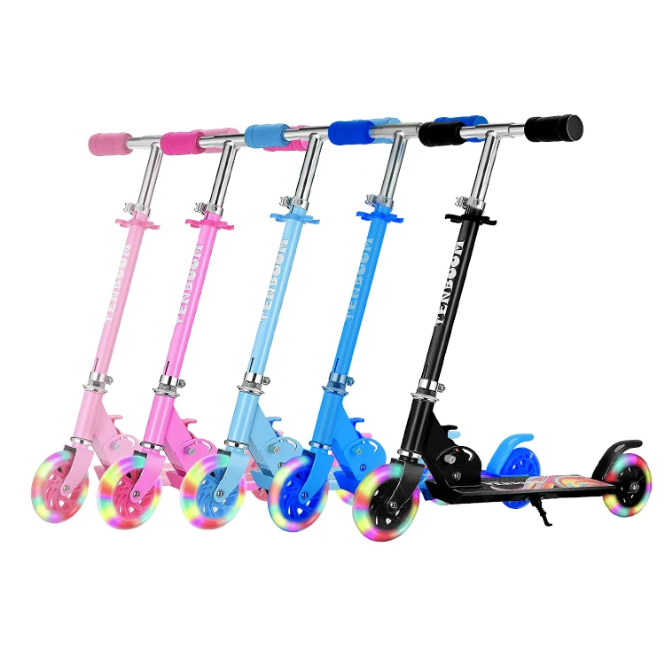 

2 Wheels Kids 120mm Big Wheels/rubber Wheels Foldable Foot Kick Scooter 100% Aluminum Adult Scooters, Customized color