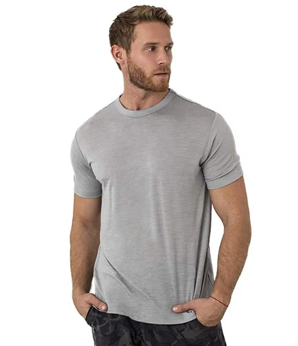 

Men's Merino Wool T Shirt Base Layer Wool Tee Men 100% Merino Wool Shirt
