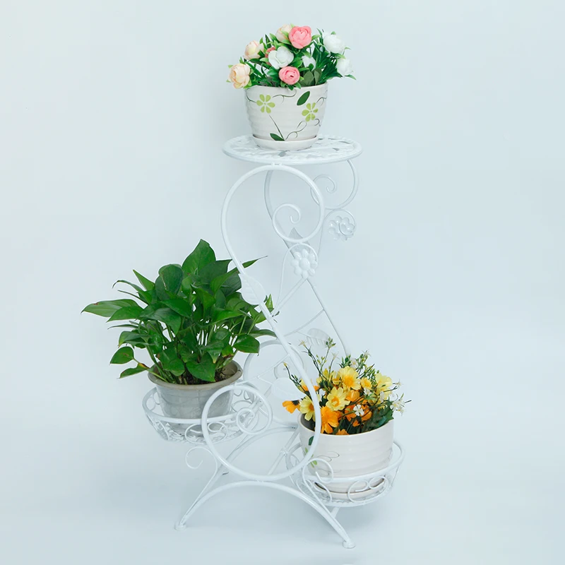 
China Style 3 Tire Plant Flower Pot Stand Shelves For Sale 