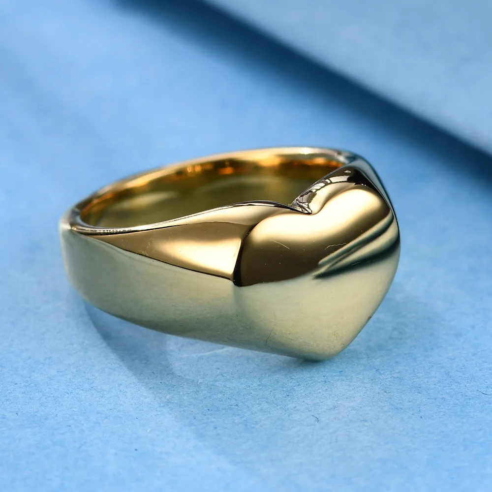 

Custom Heart Titanium argollas corazon silver grandes acero inoxidable Rings anillos golden 18k Finger Rings for Women