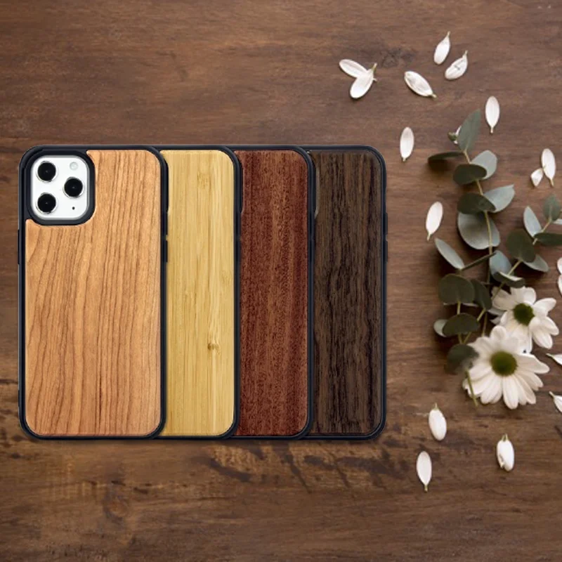 

Luxury Wooden phone case For pure black phone new case for iphone 13 mini phone case for iphone 12 pro iphone 11 cover