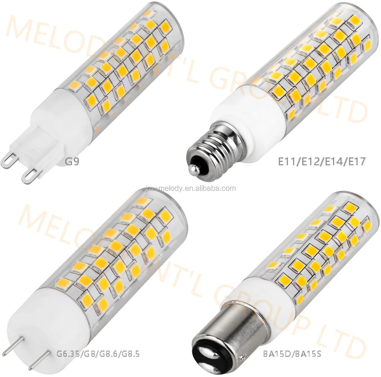 Top Quality 7W G9 850LM led bulb no Flicker free Mini g9 led dimmable light 230v E11 E12 E14 E17 Lamp 24V 110V 2700k BA15D