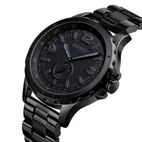 

men luxury quality watch brands fashion quartz Wristwatches black Waterproof mens relojes